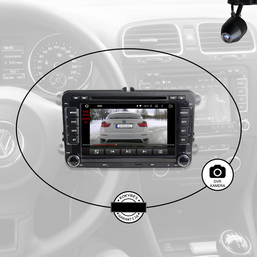 Volkswagen Skoda Seat universaal Android multimeedia 2003-13 Stereo GPS/WIFI/Bluetooth hind ja info | Autoraadiod, multimeedia | kaup24.ee