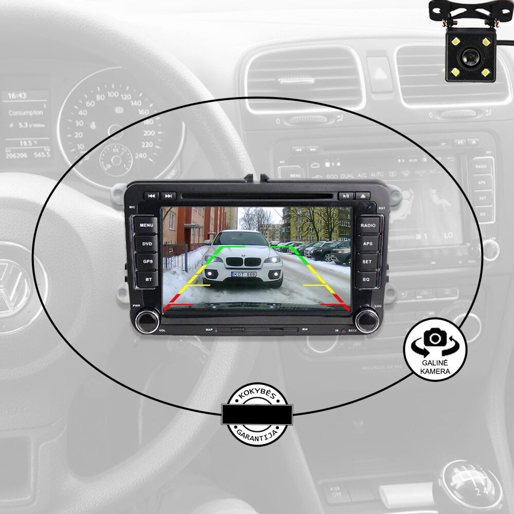 Volkswagen Skoda Seat universaal Android multimeedia 2003-13 Stereo GPS/WIFI/Bluetooth hind ja info | Autoraadiod, multimeedia | kaup24.ee