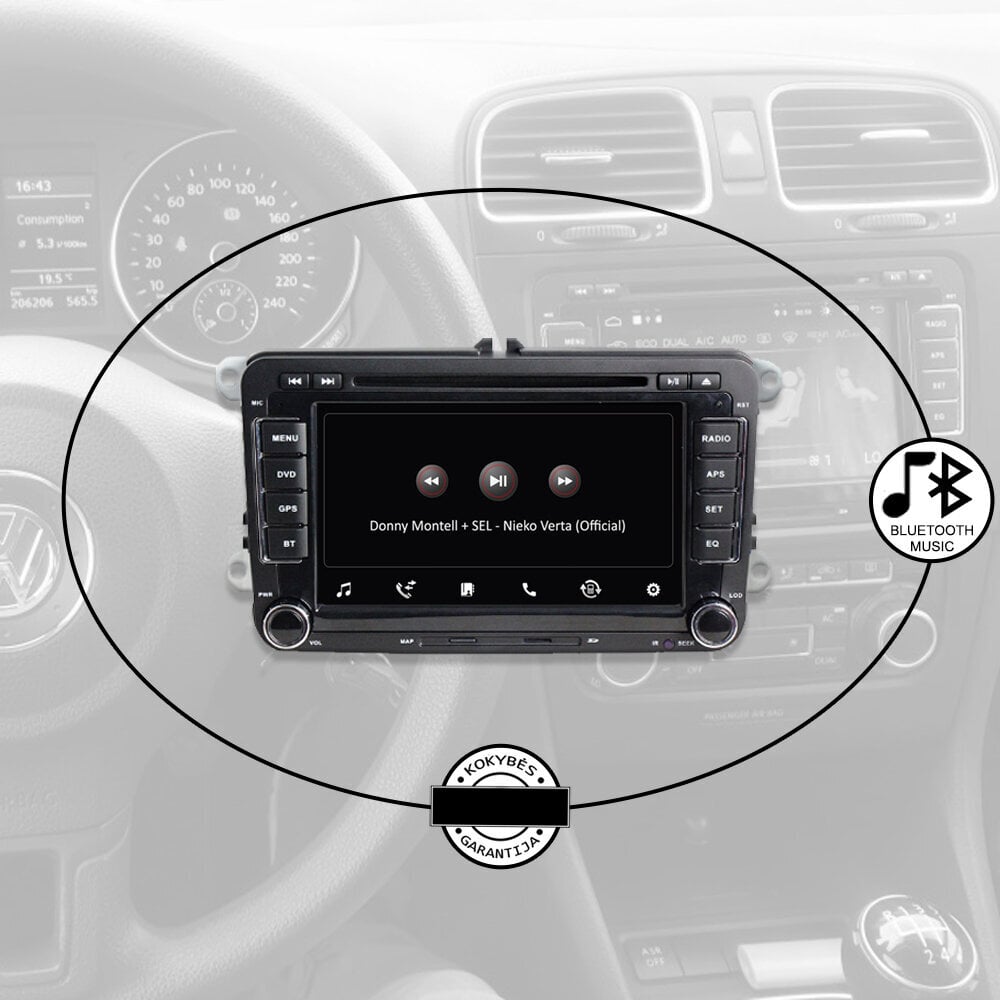 Volkswagen Skoda Seat universaal Android multimeedia 2003-13 Stereo GPS/WIFI/Bluetooth цена и информация | Autoraadiod, multimeedia | kaup24.ee