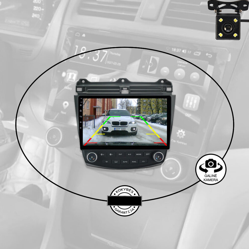 Honda Accord 2003-07 Android multimeedia tahvelarvuti 10-tolline autostereo USB/WiFi/GPS/Bluetooth цена и информация | Autoraadiod, multimeedia | kaup24.ee