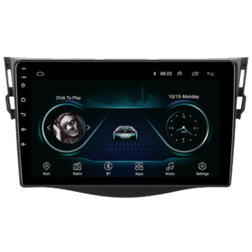 Toyota Rav4 2006-12 Androidi multimeediatahvelarvuti 9-tolline autostereo USB/WiFi/GPS/Bluetooth hind ja info | Autoraadiod, multimeedia | kaup24.ee