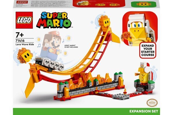 71416 LEGO® Super Mario Lava Wave ujumislaienduskomplekt цена и информация | Klotsid ja konstruktorid | kaup24.ee