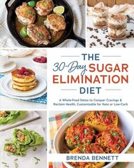 30-day Sugar Elimination Diet: A Whole-Food Detox to Conquer Cravings & Reclaim Health, Customizable for Keto or Low-Carb hind ja info | Retseptiraamatud | kaup24.ee