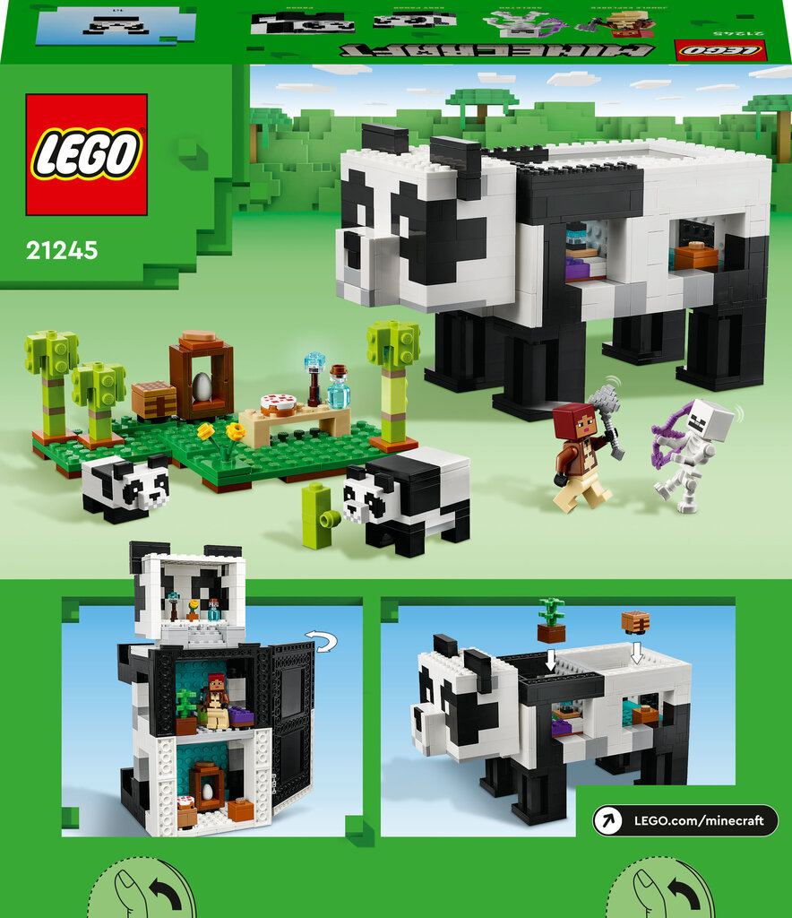 21245 LEGO® Minecraft Panda maja hind ja info | Klotsid ja konstruktorid | kaup24.ee