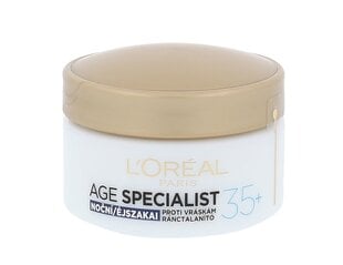 L´Oreal Paris Age Specialist 35+ Night Cream naistele 50 ml цена и информация | Кремы для лица | kaup24.ee