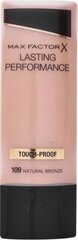 Max Factor Lasting Performance Make-Up - Long lasting make-up 35 ml 109 Natural Bronze #e0a679 цена и информация | Пудры, базы под макияж | kaup24.ee