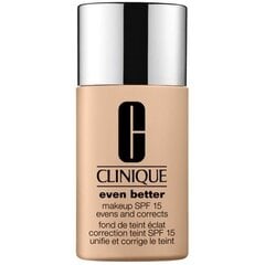 Clinique Even Better Makeup SPF 15 - brightening makeup 30 мл  01 Alabaster #dbc4b2 цена и информация | Пудры, базы под макияж | kaup24.ee