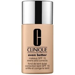 Clinique Even Better Makeup SPF 15 - brightening makeup 30 мл 09 Sand #b58c6e цена и информация | Пудры, базы под макияж | kaup24.ee