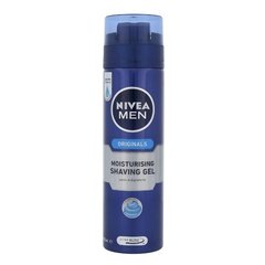 Nivea Men Original Moisturizing Shaving Gel - Moisturizing shaving gel 200ml цена и информация | Средства для бритья | kaup24.ee