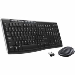 Клавиатура и беспроводная мышь Logitech MK270 QWERTY цена и информация | Клавиатуры | kaup24.ee