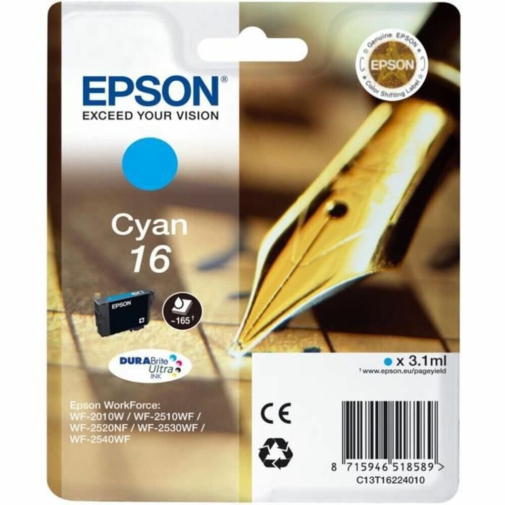 Epson C13T16224022, Sinine цена и информация | Tindiprinteri kassetid | kaup24.ee