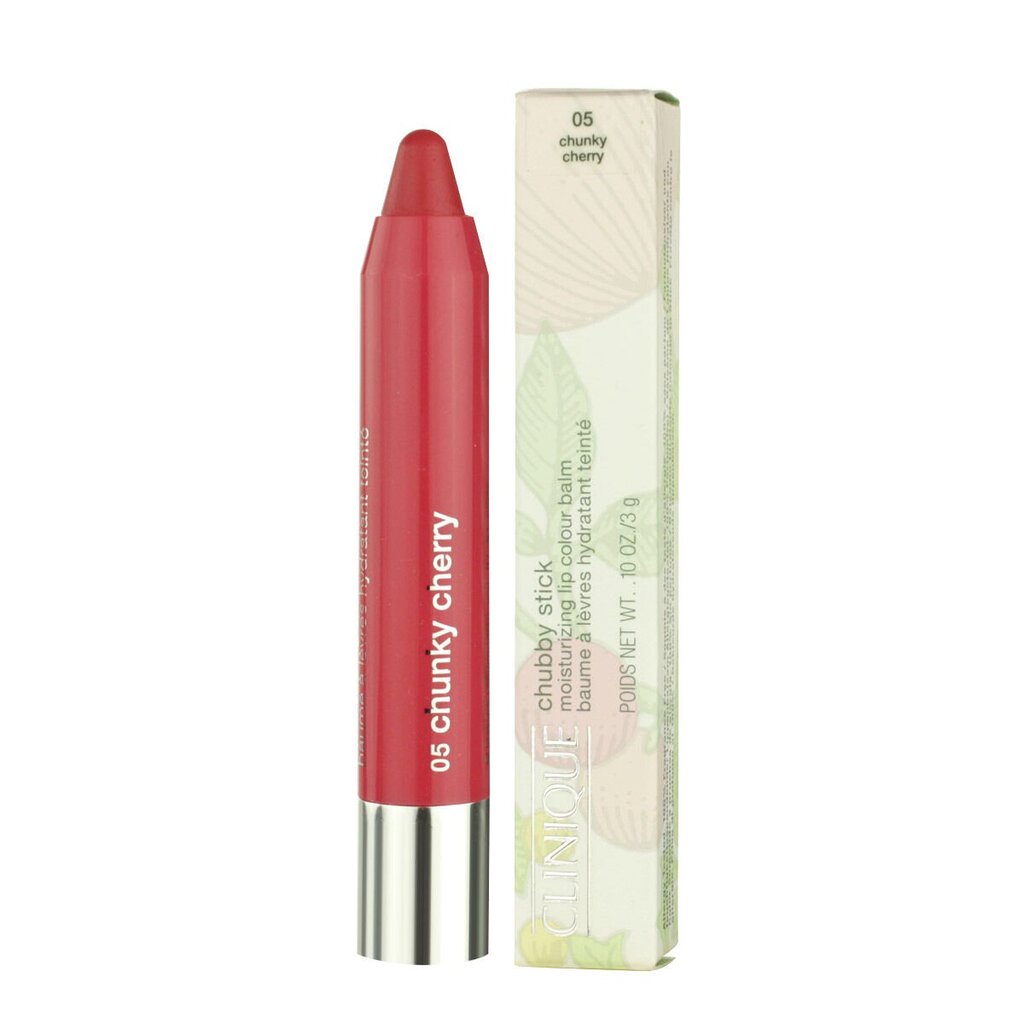 Clinique Chubby Stick Moisturizing Lip Colour Balm - Moisturizing Lipstick 3 g 05 Chunky Cherry #f03551 цена и информация | Huulepulgad, -läiked, -palsamid, vaseliin | kaup24.ee