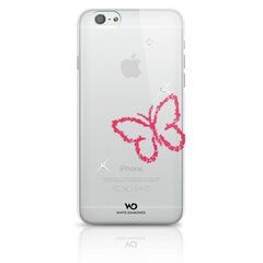 Kaitseümbris White Diamonds Lipstick Butterfly Swarovsky kristallidega, sobib Apple iPhone 6 / 6S telefonile, läbipaistev hind ja info | Telefoni kaaned, ümbrised | kaup24.ee