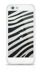 Kaitseümbris White Diamonds Safari Zebra Swarovsky kristallidega, sobib Apple iPhone 6 / 6S telefonile, must/valge hind ja info | Telefoni kaaned, ümbrised | kaup24.ee