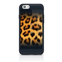 Kaitseümbris White Diamonds Safari Leo Swarovsky kristallidega, sobib Apple iPhone 6 / 6S telefonile, must hind ja info | Telefoni kaaned, ümbrised | kaup24.ee