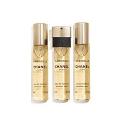 Chanel Gabrielle EDP (3 x 20 mL) cartridges 60ml hind ja info | Naiste parfüümid | kaup24.ee