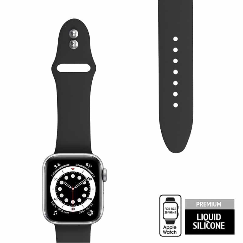 Crong Käevõru Apple Watchile 38/40/41mm, must - hind ja info | Nutikellade ja nutivõrude tarvikud | kaup24.ee