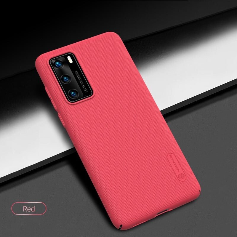 Nillkin Super Frosted Shield skirtas Huawei P40, raudonas hind ja info | Telefoni kaaned, ümbrised | kaup24.ee