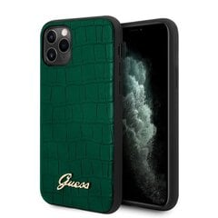 Guess Croco iPhone 11 Pro ümbris (tumeroheline) hind ja info | Telefoni kaaned, ümbrised | kaup24.ee