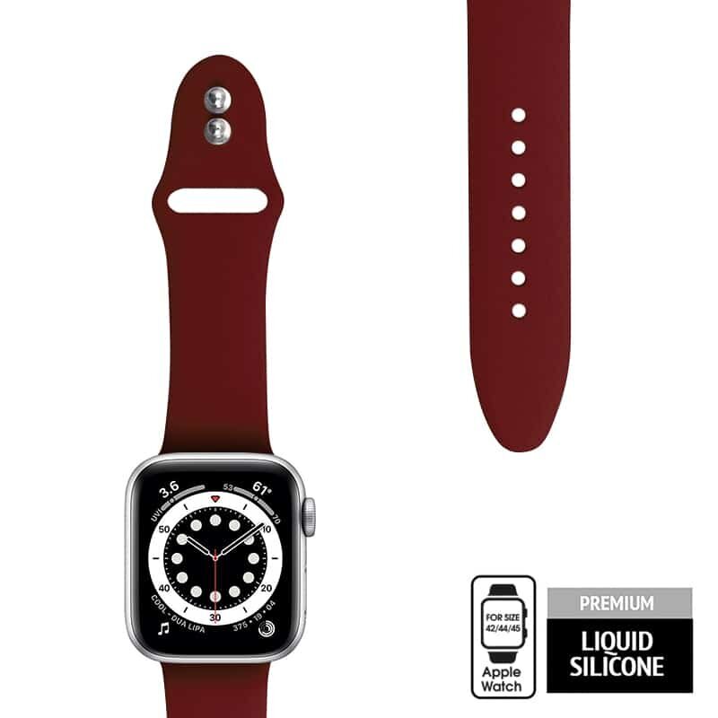 Crong Käevõru / rihm Apple Watchile 42/44/45mm (Cherry) - hind ja info | Nutikellade ja nutivõrude tarvikud | kaup24.ee