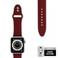 Crong Käevõru / rihm Apple Watchile 42/44/45mm (Cherry) - цена и информация | Nutikellade ja nutivõrude tarvikud | kaup24.ee