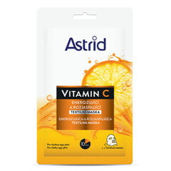 Energiat andev ja sära andev tekstiilmask C-vitamiin 1 tk hind ja info | Näomaskid, silmamaskid | kaup24.ee