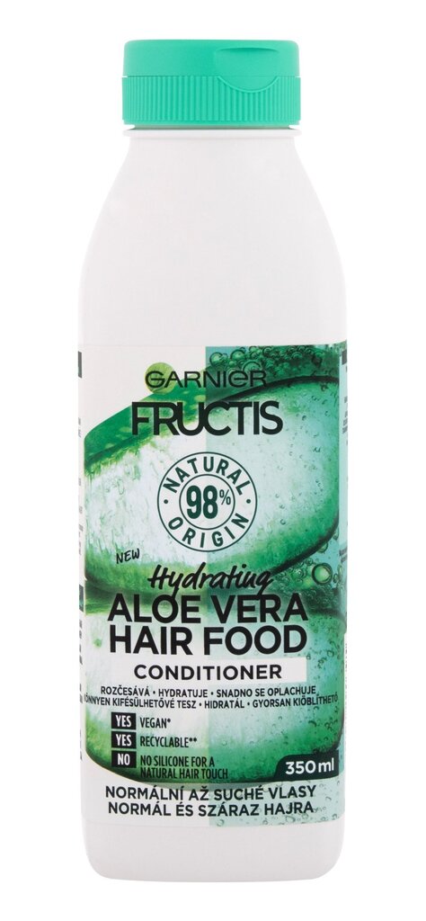 Niisutav palsam normaalsetele ja kuivadele juustele Fructis Hair Food (Aloe Vera niisutav palsam) 350 ml цена и информация | Juuksepalsamid | kaup24.ee