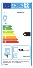 Traditsiooniline ahi Teka HBE435MESS 72 L 2550W A kaina ir informacija | Духовки | kaup24.ee