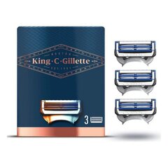 Бритвенная головка King C Gillette Neck Razor, 3 шт цена и информация | Косметика и средства для бритья | kaup24.ee