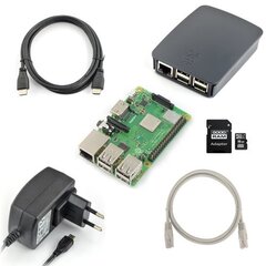 Raspberry Pi 3 B+ Rinkinys + 16GB microSD kortelė su NOOBS programine įranga цена и информация | Электроника с открытым кодом | kaup24.ee