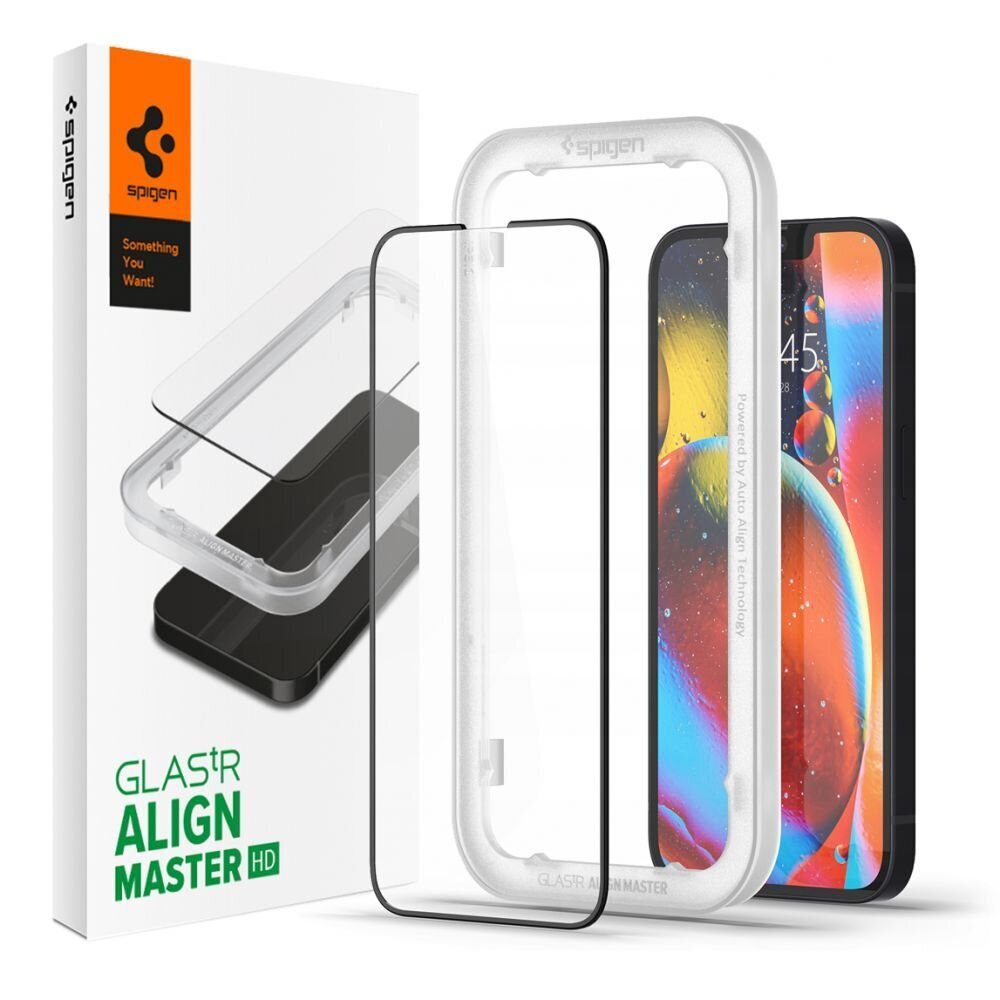 Spigen Alm Glass FC ekraanikaitse iPhone 13 ja 13 Pro jaoks, 1 tk. hind ja info | Ekraani kaitsekiled | kaup24.ee