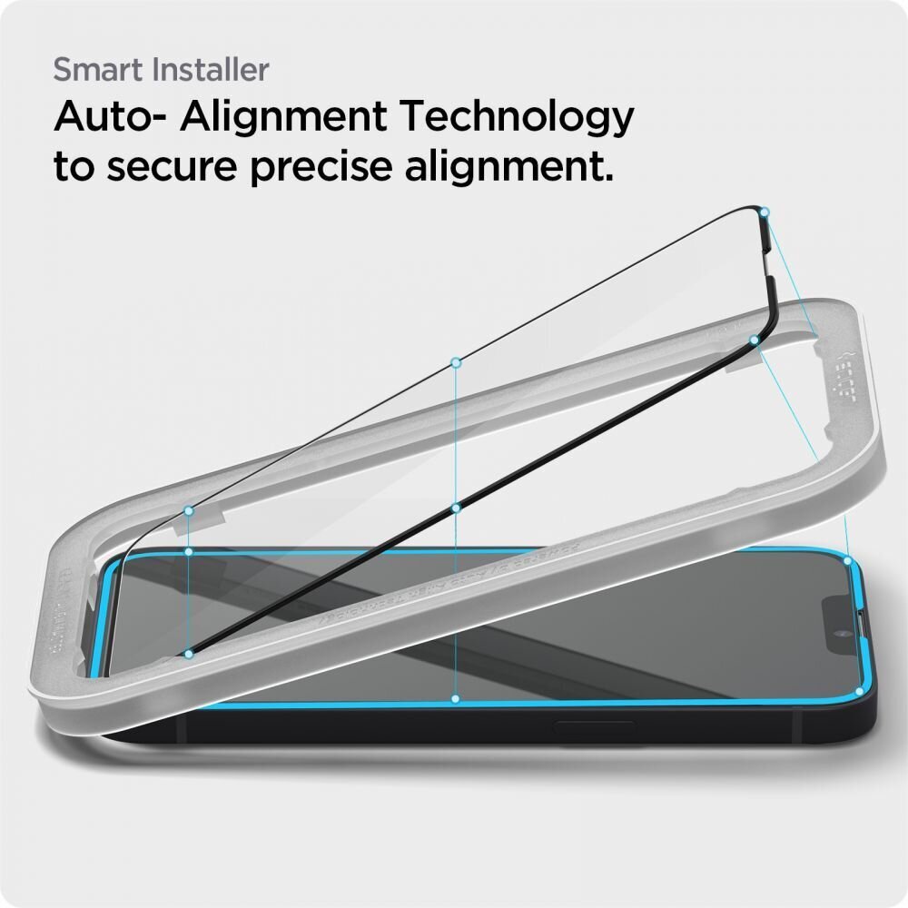 Spigen Alm Glass FC ekraanikaitse iPhone 13 ja 13 Pro jaoks, 1 tk. цена и информация | Ekraani kaitsekiled | kaup24.ee