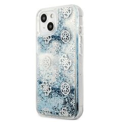 Guess Peony Liquid Glitter Case iPhone 13 jaoks (sinine) hind ja info | Telefoni kaaned, ümbrised | kaup24.ee