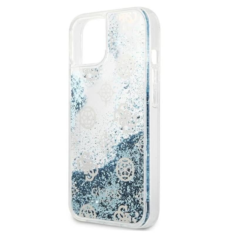 Guess Peony Liquid Glitter Case iPhone 13 jaoks (sinine) hind ja info | Telefoni kaaned, ümbrised | kaup24.ee