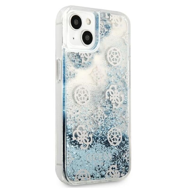 Guess Peony Liquid Glitter Case iPhone 13 jaoks (sinine) hind ja info | Telefoni kaaned, ümbrised | kaup24.ee