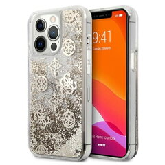 Guess Peony Liquid Glitter Case iPhone 13 Pro Max jaoks (kuldne) hind ja info | Telefoni kaaned, ümbrised | kaup24.ee