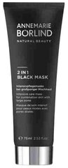 Annemarie Börlind 2 IN 1 BLACK MASK черная очищающая маска для лица 75ml цена и информация | Маски для лица, патчи для глаз | kaup24.ee