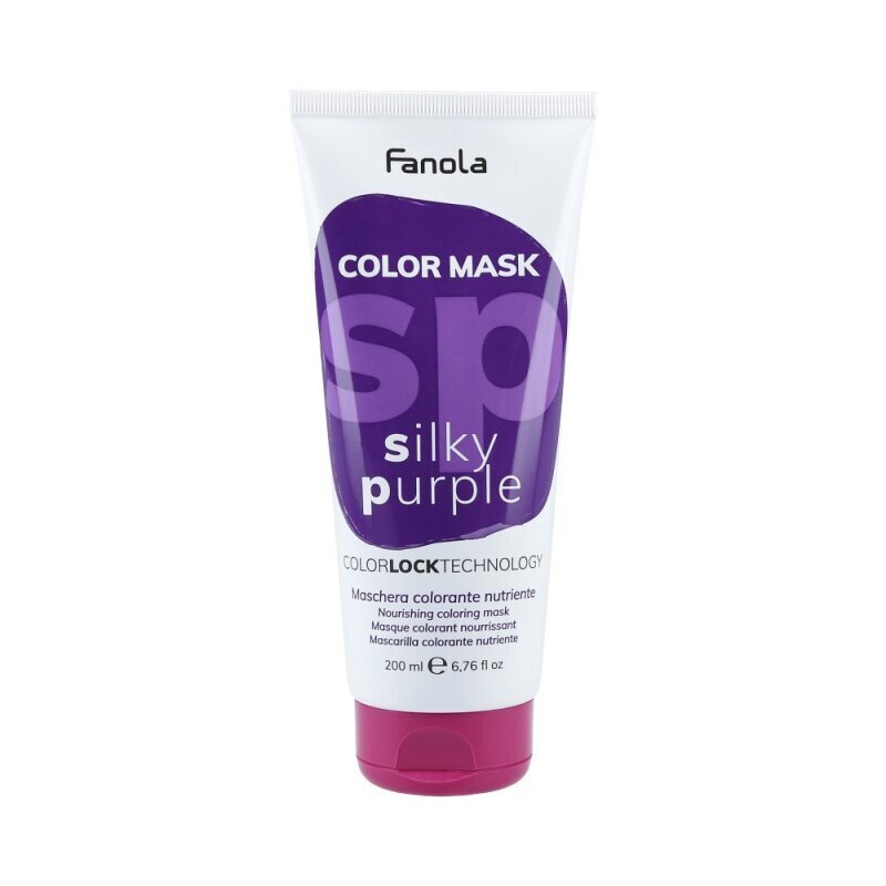 Fanola tooniv juuksemask Silky Purple 200ml цена и информация | Maskid, õlid, seerumid | kaup24.ee