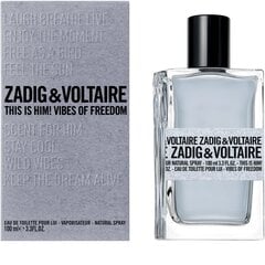 Туалетная вода Zadig & Voltaire This Is Him! Vibes Of Freedom - EDT цена и информация | Мужские духи | kaup24.ee