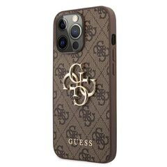 Guess 4G Big Metal Logo Case iPhone 13 Pro Max jaoks (pruun) hind ja info | Telefoni kaaned, ümbrised | kaup24.ee