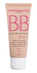 Dermacol BB Beauty Balance Cream 8in1 для ровного и сияющего цвета лица Shell 30 мл цена и информация | Пудры, базы под макияж | kaup24.ee