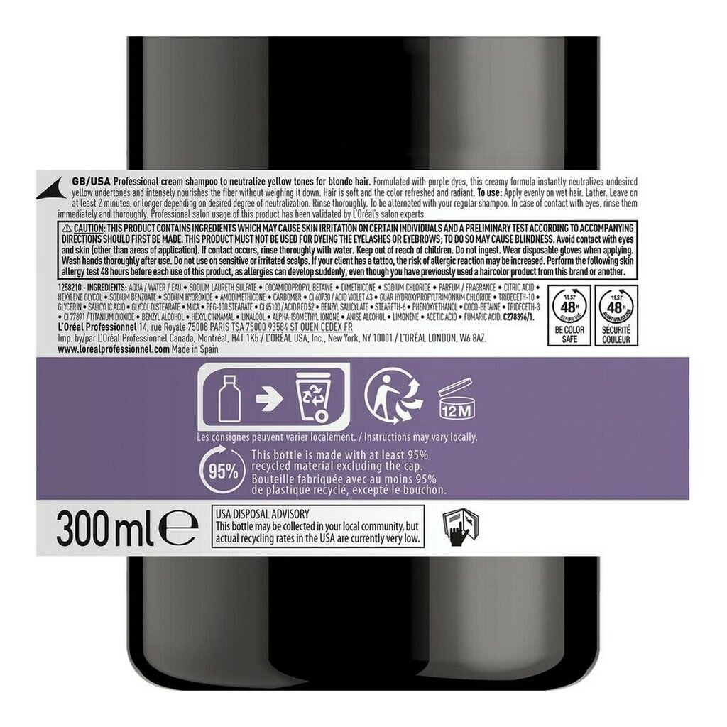 Šampoon L'Oreal Professionnel Paris Expert Chroma Creme Purple (300 ml) цена и информация | Šampoonid | kaup24.ee