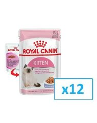 Kassipoegade konservide komplekt Royal Canin Kitten Instinctive Loaf, 0,085 kg x 12 tk hind ja info | Konservid kassidele | kaup24.ee