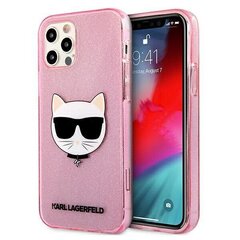 Karl Lagerfeld KLHCP12LCHTUGLP iPhone 12 Pro Max 6,7" różowy/pink hardcase Glitter Choupette hind ja info | Telefoni kaaned, ümbrised | kaup24.ee