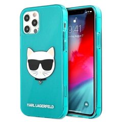 Karl Lagerfeld KLHCP12LCHTRB iPhone 12 Pro Max 6,7" niebieski/blue hardcase Glitter Choupette Fluo hind ja info | Telefoni kaaned, ümbrised | kaup24.ee
