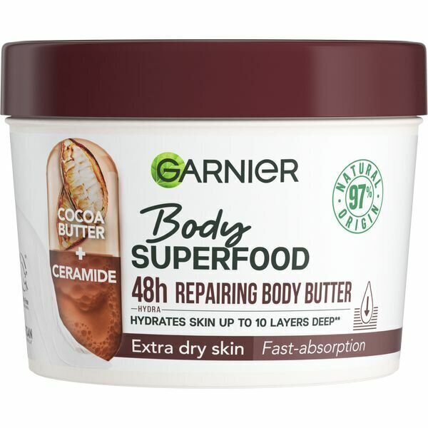 Kehavõi kakaoga Body Superfood (48 h Repairing Body Butter) 380 ml hind ja info | Kehakreemid, losjoonid | kaup24.ee