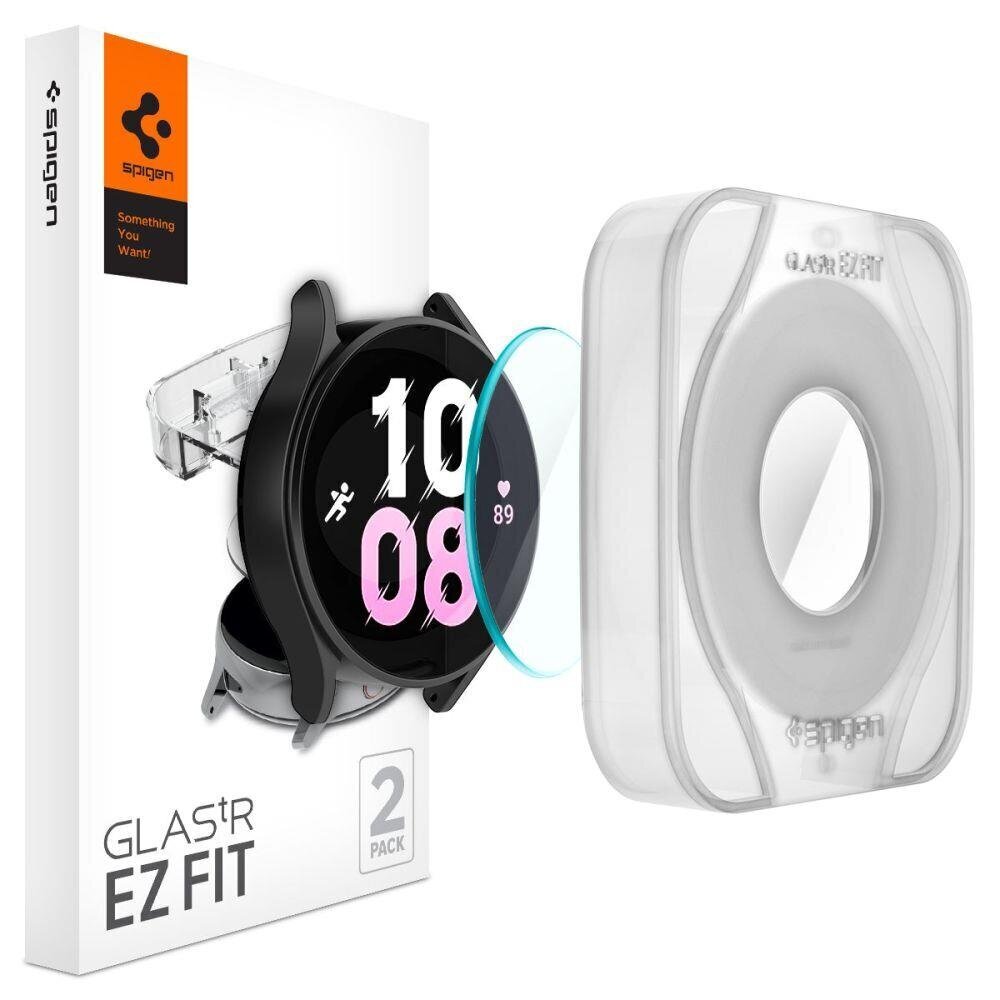 TEMPERED GLASS Spigen GLAS.TR &quot;EZ-FIT&quot; 2-PACK GALAXY Watch 5 PRO (45 MM) цена и информация | Nutikellade ja nutivõrude tarvikud | kaup24.ee