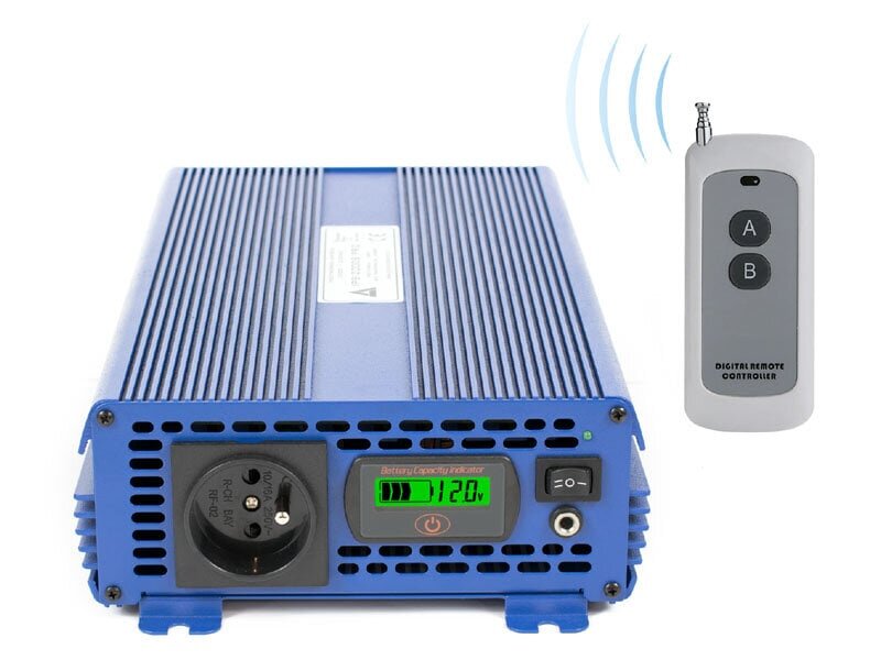 AZO Digital 12 VDC / 230 VAC ECO MODE SINUS IPS-2000S PRO 2000W voltage converter цена и информация | Muundurid, inverterid | kaup24.ee