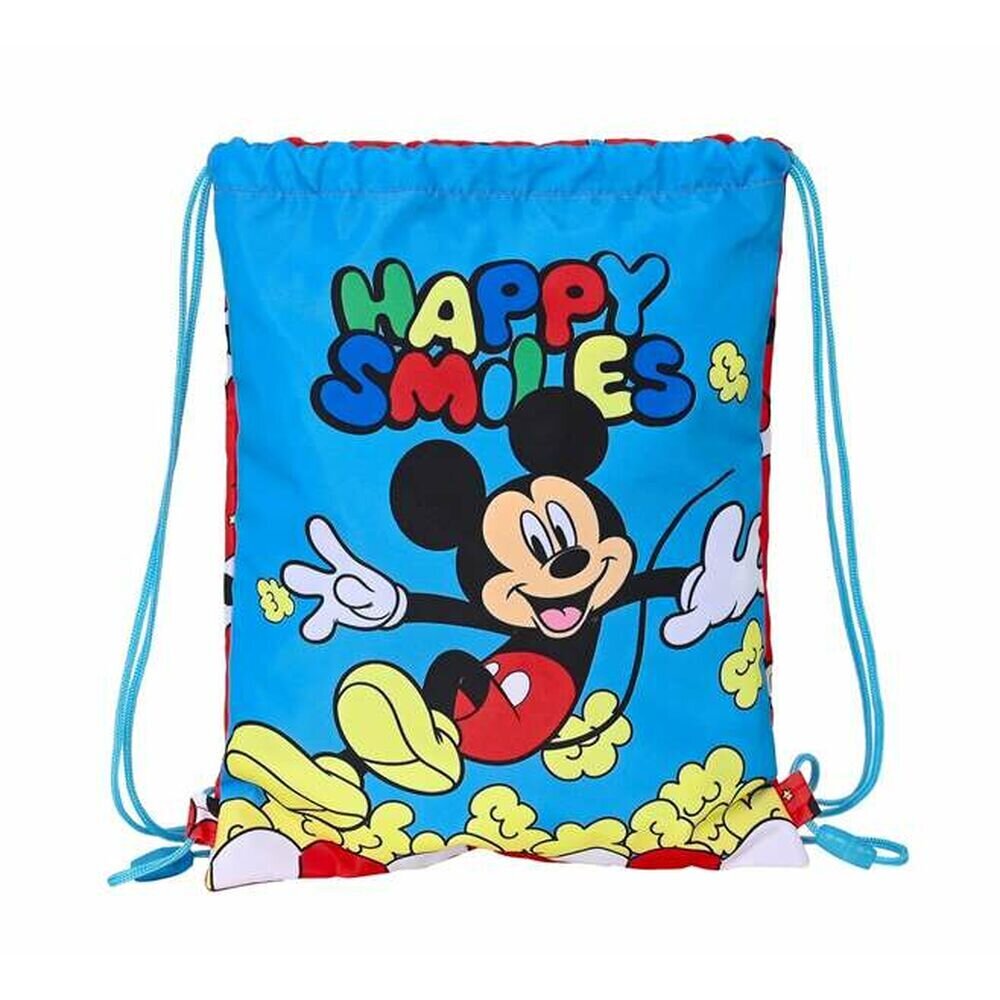 Paeltega kingikott Mickey Mouse Happy Smiles (26 x 34 x 1 cm) цена и информация | Koolikotid, sussikotid | kaup24.ee