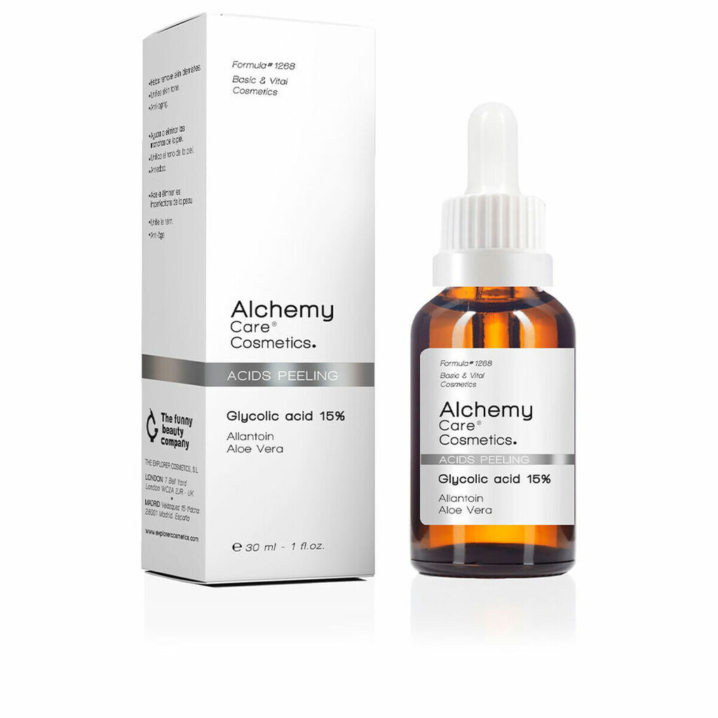 Alchemy Care Cosmetics Acids Peeling Glycolic Acid 15 30ml hind ja info | Näoõlid, seerumid | kaup24.ee